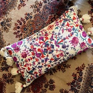 Anthropologie Tasseled Pillow
